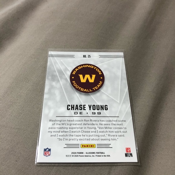 Chase Young panini illusions rookie card - Picture 3 of 3